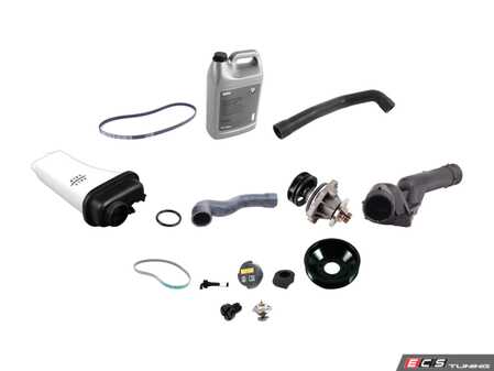 ES#2635503 - 11517527910KT5 - ECS Cooling Maintenance Kit - Level 2 - A more advanced cooling refresh kit - with water pump pulley and accessory belts - Genuine BMW - BMW