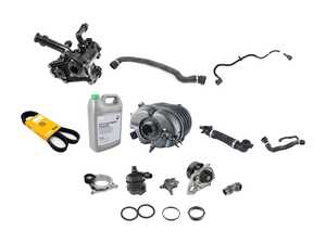 ES#4849776 - G20M340CSRL2KT - Cooling System Refresh Kit - Level 2 - A more advanced refresh kit - with primary cooling system hoses and an accessory belt - Assembled By ECS - BMW