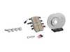 ES#2765839 - 1K0615301MKT7 - Front Brake Service Kit - Featuring ECS V5 rotors and ECS DD23 ceramic pads. - Assembled By ECS - Volkswagen