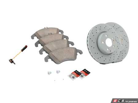 ES#2918355 - 0004211112KT2 - Front Brake Service Kit  - Featuring Genuine Mercedes Rotors And Pads - Genuine Mercedes Benz - Mercedes Benz