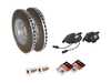 ES#3648498 - 8e0615301ad1KT - Front Brake Service Kit - Featuring genuine OEM rotors and brake pads - Includes stainless set screws and silicone brake lubricant - Genuine Volkswagen Audi - Audi