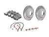 ES#2598356 - 99635240502RPKT - Performance Rear Brake Service Kit - Featuring Sebro slotted rotors and Hawk HPS brake pads - Assembled By ECS - Porsche