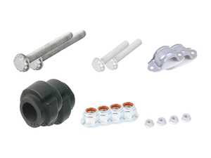 ES#3969925 - 8K0411327BKT2 - Front Sway Bar Installation Kit  - Includes new bushings, brackets and hardware - Assembled By ECS - Audi