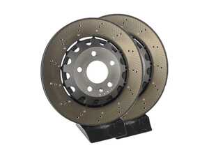 ES#4583507 - 8w0615601g1KT - Rear Cross-Drilled Brake Rotors - Pair (330x22mm) - Restore the stopping power in your RS5! - SHW Performance - Audi
