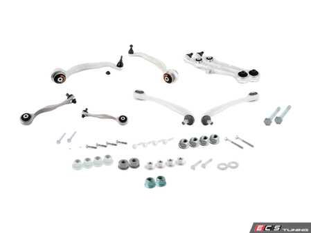 ES#3098349 - 4z7407151gkt - Complete Front Control Arm Kit  - Includes new control arms with hardware - Assembled By ECS - Audi