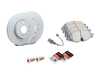 ES#5388375 - 5Q0615301HKT2 - Front Brake Service Kit - (288x25) - Featuring Zimmerman Rotors, Akebono pads, and wear sensors - Assembled By ECS - Volkswagen