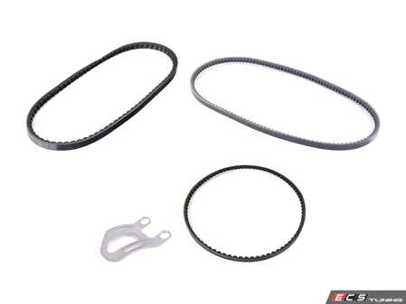 ES#4818707 - e30m3bltsrvKT - Accessory Belt Service Kit - Includes all accessory belts and adjusting bar. - Assembled By ECS - BMW