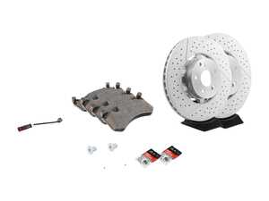 ES#2762445 - 2124210512KT3 - Front Brake Service Kit  - Featuring Genuine Mercedes-Benz Rotors And Pads - Genuine Mercedes Benz - Mercedes Benz