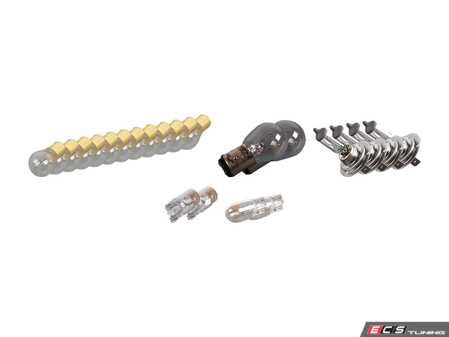 ES#2581940 - N0177328KT3 - Exterior Bulb Refresh Kit - Includes all headlight, tail light and side marker bulbs - Assembled By ECS - Audi