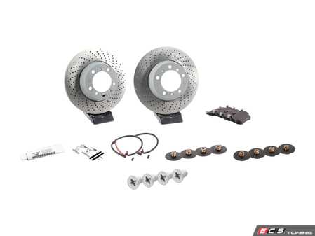 ES#4643761 - 99635240502KT4 - Rear Brake Service Kit - Featuring Genuine Porsche rotors, and Genuine Porsche pads - Genuine Porsche - Porsche