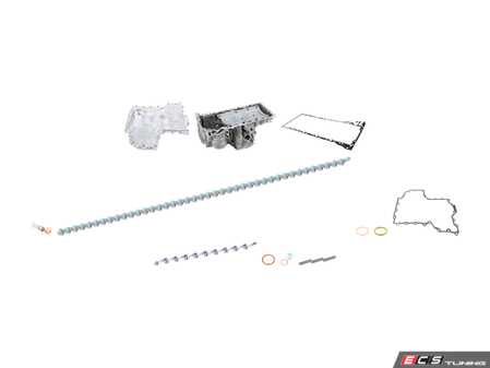 ES#4759574 - 11137621072KT - Upper & Lower Oil Pan Kit - Assembled By ECS - BMW