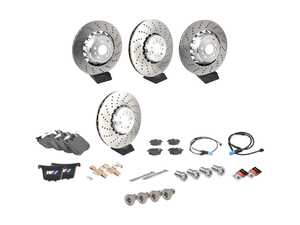 ES#4752774 - F97X3MBSFR2KT - OEM Brake Service Kit - Front And Rear - Assembled By ECS - BMW