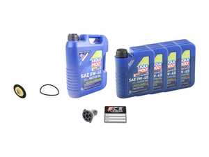 ES#4865972 - 1761800800KT - M176 Liqui Moly Synthoil Energy Oil Service Kit (0w-40) - Includes Hengst filter and Liqui Moly Synthoil Energy MB 229.5 Spec oil - Assembled By ECS - Mercedes Benz