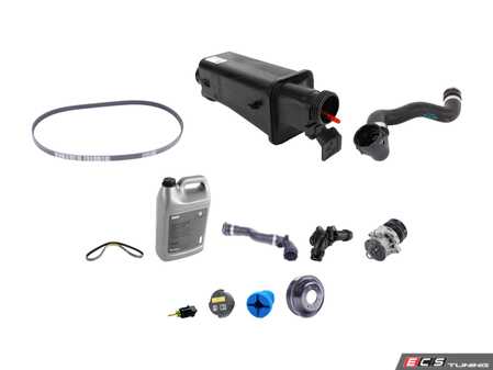 ES#2836887 - ecse461711-3ktKT - ECS Cooling System Refresh Kit - Level 2 - A more advanced refresh kit - with aftermarket components, featuring an ECS Aluminum Pulley and GEBA Water Pump - Genuine BMW - BMW