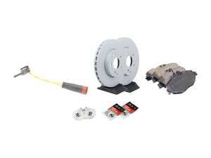 ES#4643470 - 211421081264KT14 - Front Brake Service Kit - Featuring ECS V5 rotors, and Akebono Euro Ceramic pads - Assembled By ECS - Mercedes Benz