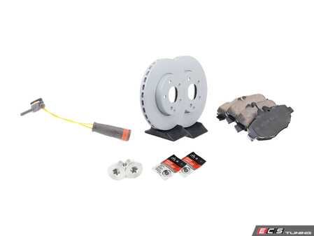 ES#4643470 - 211421081264KT14 - Front Brake Service Kit - Featuring ECS V5 rotors, and Akebono Euro Ceramic pads - Assembled By ECS - Mercedes Benz