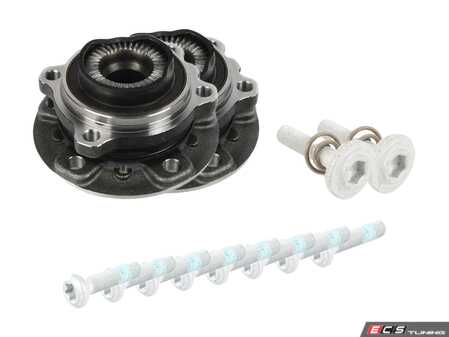 ES#4351975 - 31206870725KT - Wheel Bearing & Hub Assembly Kit - Includes both front hub assemblies and hardware - Assembled By ECS - BMW