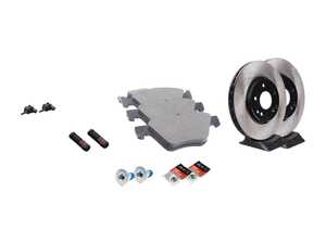 ES#2772067 - 0044200320KT9 - Front Brake Service Kit - Featuring Meyle Rotors And Meyle Ceramic Pads - Assembled By ECS - Mercedes Benz