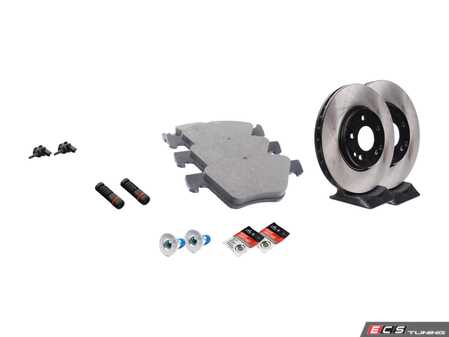 ES#2772067 - 0044200320KT9 - Front Brake Service Kit - Featuring Meyle Rotors And Meyle Ceramic Pads - Assembled By ECS - Mercedes Benz