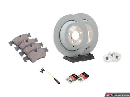 ES#4643480 - 1644231212KT10 - Rear Brake Service Kit - Featuring Brembo rotors, and Brembo Ceramic pads - Assembled By ECS - Mercedes Benz