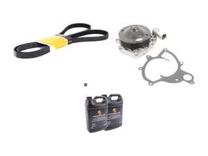 ES#3022393 - 99710601105KT - Water Pump & Belt Kit - Includes water pump, gasket, coolant, and a new belt! - Assembled By ECS - Porsche