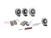 ES#4830258 - 003975ECS02A03KT - Performance Front & Rear Brake Service Kit - Featuring ECS 2-Piece rotors and ECS DD23 "Daily Driver" ceramic pads. - Assembled By ECS - Audi