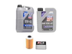 ES#2973192 - m102983oilchgKT - Liqui Moly MoS2 Anti Friction Oil Service Kit (10w-40) - Includes Hengst filter and Liqui Moly MoS2 Anti Friction 229.5 Spec oil - Assembled By ECS - Mercedes Benz