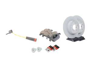 ES#2807161 - 2044231512KT4 - Rear Brake Service Kit  - Featuring Genuine Mercedes-Benz Rotors and Akebono-Euro Ceramic Pads - Assembled By ECS - Mercedes Benz