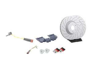 ES#3619821 - 005420952041KT1 - Front Brake Service Kit  - Featuring Zimmerman rotors and Pagid pads - Assembled By ECS - Mercedes Benz