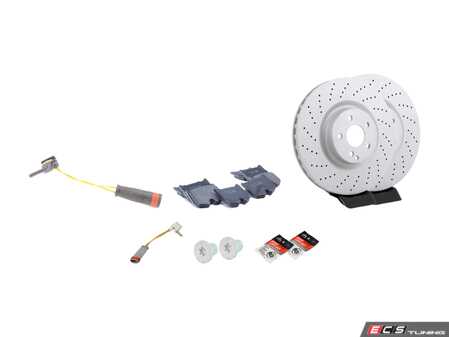 ES#3619821 - 005420952041KT1 - Front Brake Service Kit  - Featuring Zimmerman rotors and Pagid pads - Assembled By ECS - Mercedes Benz