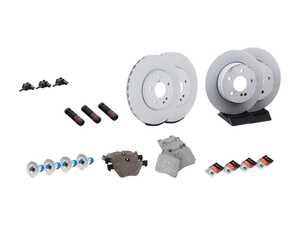 ES#2770009 - 210421251264KT1 - Front & Rear Brake Service Kit - Featuring Genuine Mercedes-Benz Rotors And Pads - Genuine Mercedes Benz - Mercedes Benz