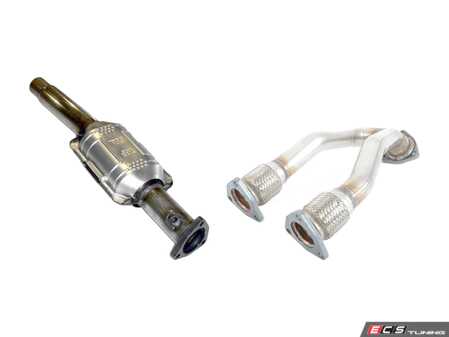 ES#3177553 - 251236KT - 2.0" Downpipe -  With High-Flow Catalytic Converter - Stainless steel downpipe to unlock engine potential - Techtonics Tuning - Volkswagen