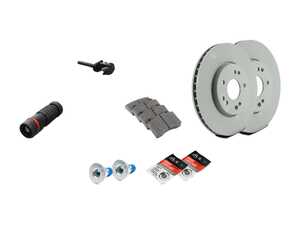 ES#4643606 - 129421201264KT1 - Front Brake Service Kit - Featuring Genuine Mercedes-Benz rotors, and Genuine Mercedes-Benz pads - Genuine Mercedes Benz - Mercedes Benz