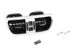 ES#4020175 - 99755214110v04KT - Center Vent Assembly - Galvano Silver - Includes required parts to upgrade to this newest revision - Genuine Porsche - Porsche