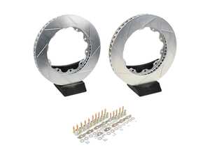 ES#3419153 - 906526ktKT - Front Brembo GT Re-Ring Kit - Slotted Rotors (332x32mm) - Replacement rotor rings and hardware for 332x32mm slotted GT brake kits - Brembo - Audi