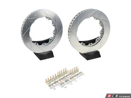 ES#3419153 - 906526ktKT - Front Brembo GT Re-Ring Kit - Slotted Rotors (332x32mm) - Replacement rotor rings and hardware for 332x32mm slotted GT brake kits - Brembo - Audi
