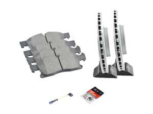 ES#4667281 - 1664211400KT1 - Front Brake Service Kit - Featuring Zimmerman Coated Rotors & Textar pads - Assembled By ECS - Mercedes Benz