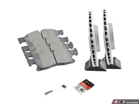ES#4667281 - 1664211400KT1 - Front Brake Service Kit - Featuring Zimmerman Coated Rotors & Textar pads - Assembled By ECS - Mercedes Benz