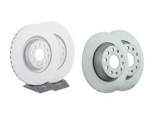 ES#5426229 - 3Q0615601A34KT - Brake Rotor Kit - (340x30 / 300x12) - Coated replacement rotors - Zimmermann - Audi Volkswagen