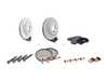 ES#2598626 - 99635140904FOKT2 - Front Brake Service Kit - Featuring Sebro rotors and Textar brake pads - Assembled By ECS - Porsche
