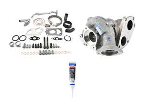 ES#4338454 - 11657802587KT - Upper Turbocharger With Installation Kit - Includes new original equipment turbocharger manufactured by Borgwarner and installation hardware. - Assembled By ECS - BMW