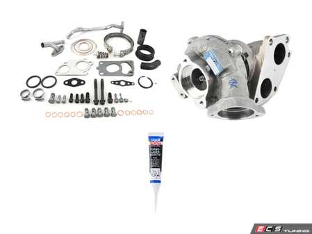 ES#4338454 - 11657802587KT - Upper Turbocharger With Installation Kit - Includes new original equipment turbocharger manufactured by Borgwarner and installation hardware. - Assembled By ECS - BMW