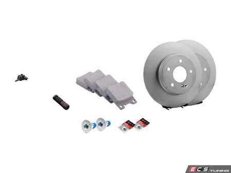 ES#2772070 - 0034204920KT4 - Rear Brake Service Kit - Featuring Meyle Rotors And Meyle Ceramic Pads - Assembled By ECS - Mercedes Benz