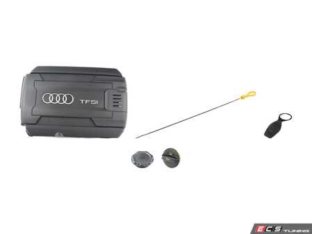 ES#3690766 - 06k103925btKT - Engine Bay Refresh Kit  - Restore your vehicles engine bay with a new engine cover, oil and coolant cap! - Assembled By ECS - Audi