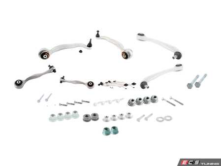 ES#2730291 - 8E0407509Akt2 -  Complete Front Control Arm Kit  - Includes new control arms with hardware - Assembled By ECS - Audi