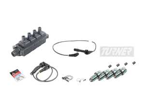 ES#3438555 - 12131247281KT3 - Ignition Service Kit - Includes new spark plugs, spark plug wires and boots, and coil - Genuine BMW - BMW