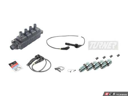 ES#3438555 - 12131247281KT3 - Ignition Service Kit - Includes new spark plugs, spark plug wires and boots, and coil - Genuine BMW - BMW