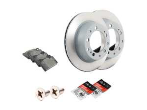 ES#2597626 - 477405083AROEKT1 - Rear Brake Service Kit - Featuring Sebro rotors and Mintex brake pads - Assembled By ECS - Porsche