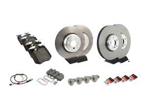 ES#4842796 - b34116875283KT1 - Brembo Front & Rear Brake Service Kit - Includes everything necessary to replace your front & rear brakes - 374x36mm Front Rotors & 345x24mm Rear Rotors - Brembo - BMW