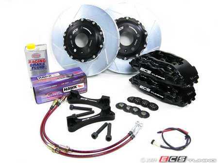 ES#257494 - 1K0698303 - ECS Big Brake Kit - Stage III - Black ECS Calipers & 13.2" Slotted Zinc Rotors - ECS - 